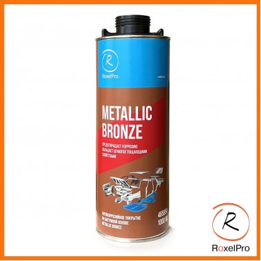 Антикор RoxelPro ROXONE Metallic Bronze на битумной основе, бронзовый, 1 л