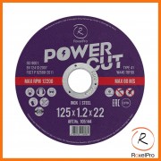 Отрезной круг ROXPRO POWER CUT 125 x 1.2 x 22мм, Т41, нерж.сталь, металл