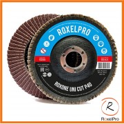 Лепестковый круг ROXONE UNI CUT 125 х 22мм, оксид алюминия, конический, Р40